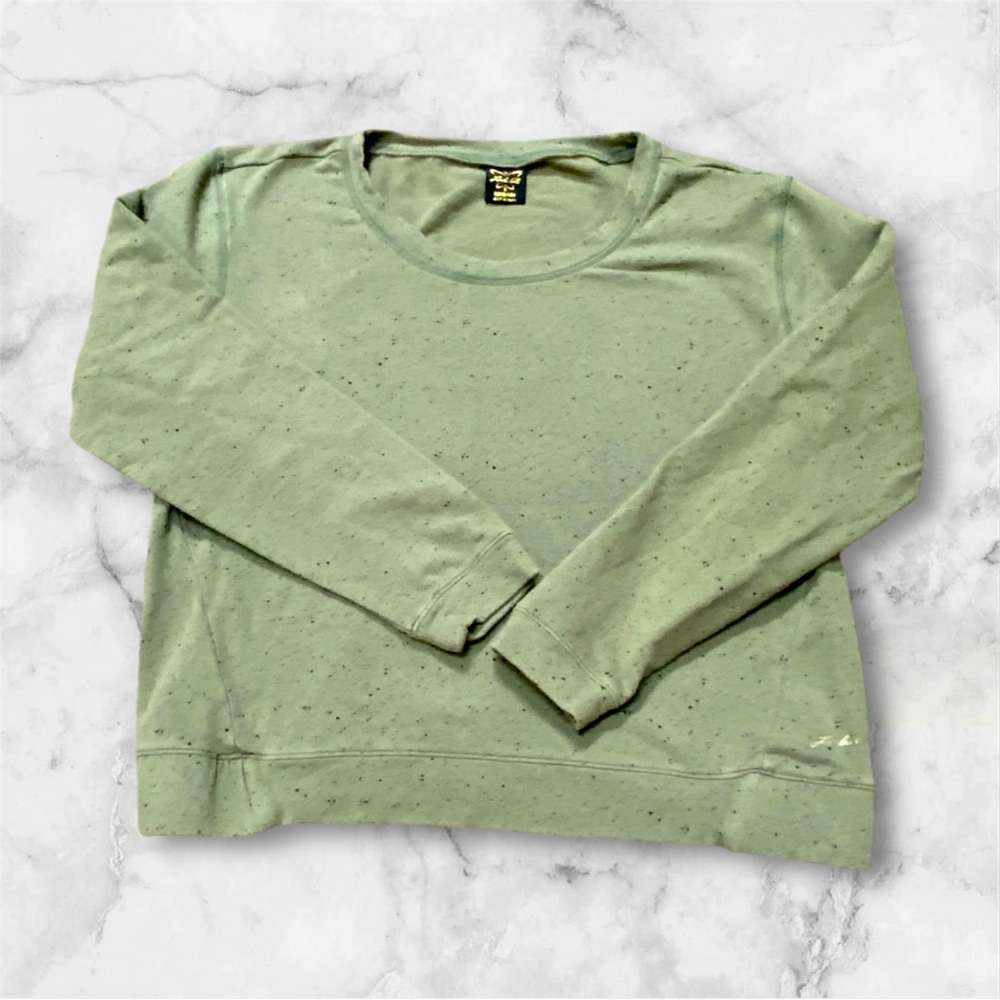 Laila Ali Women’s Long Sleeve Green Astronomy Sweater Size Medium